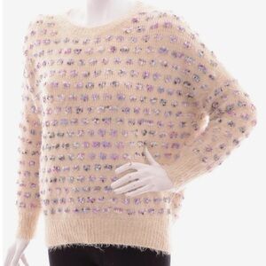 Mirumi Women's Multicolor Fuzzy Sweater